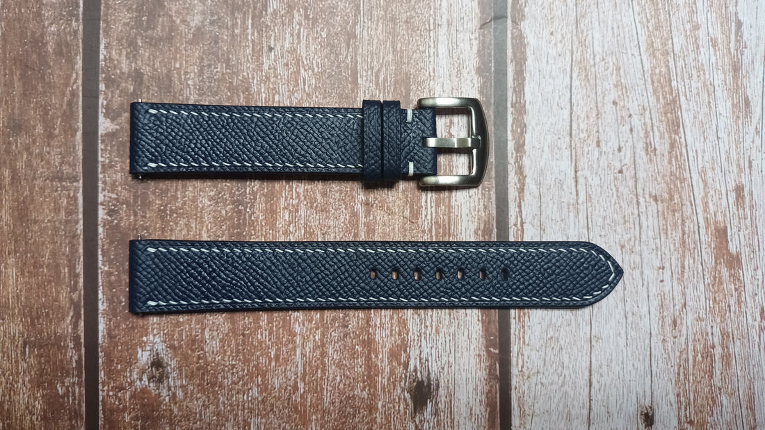 Navy Epsom Leather Strap For Tag Heuer Aquaracer 500m Automatic Blue WAJ2116.FT6022 Watch