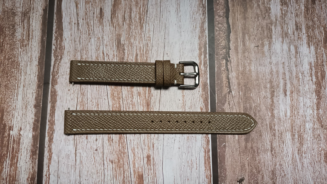 Brown Epsom Leather Strap Raleigh Oyster 1944 Watch