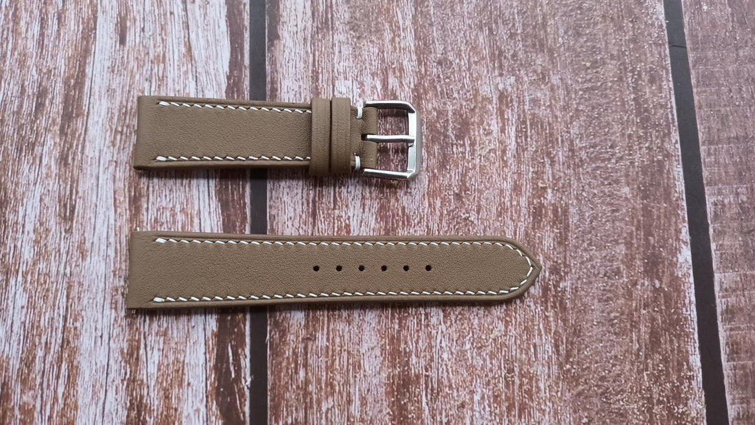 Brown Swift Leather Straps