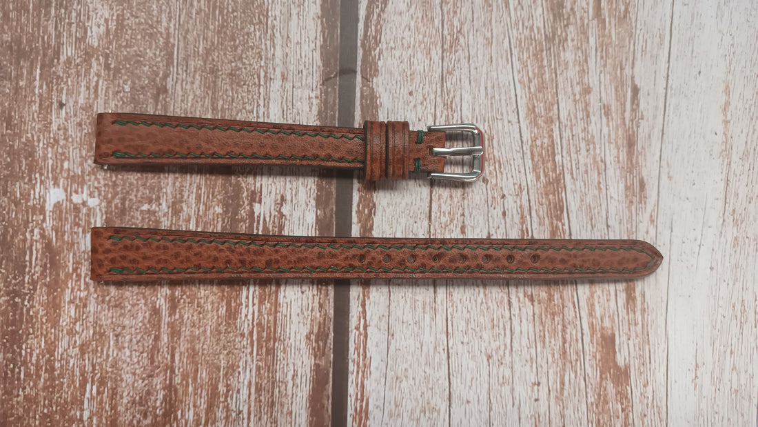 Whisky Dolaro Leather Strap For Timex Peanuts Expedition Watch