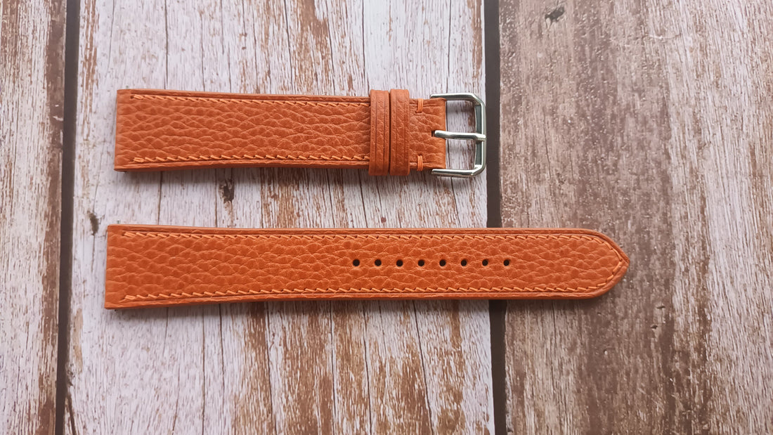 Orange Dolaro Leather Strap For 2022 - Cartier Tank Must XL Watch