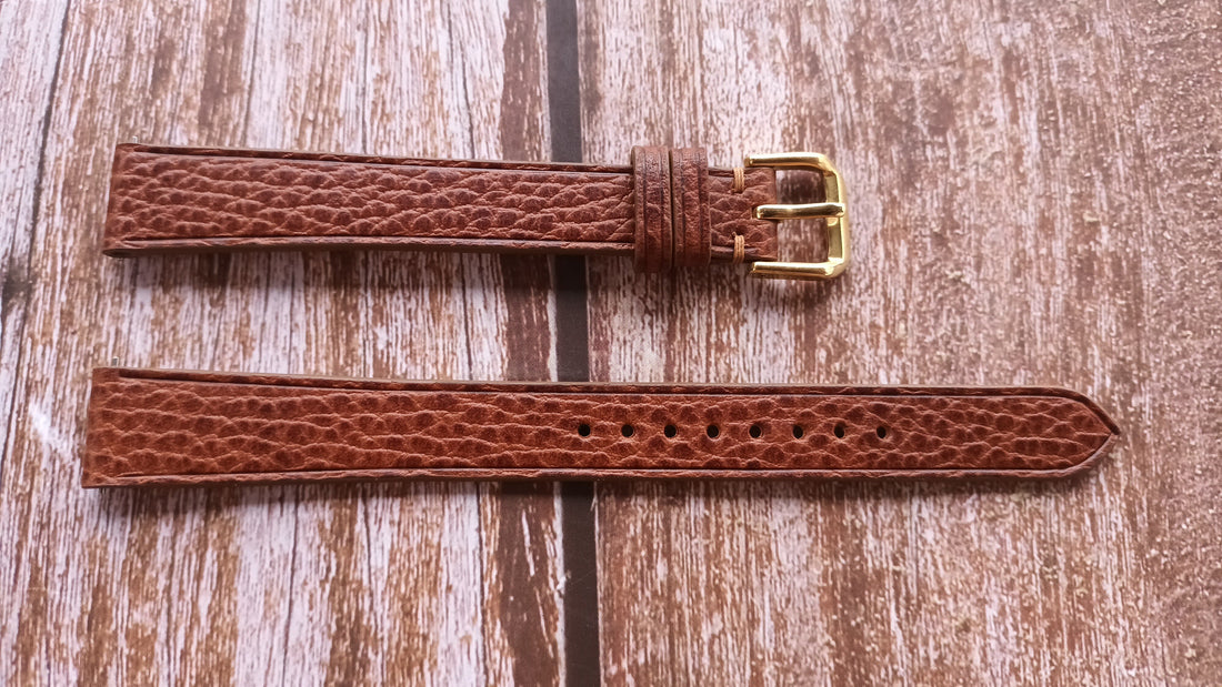 Whisky Dolaro Leather Strap For Cartier Tank Cintree Watch