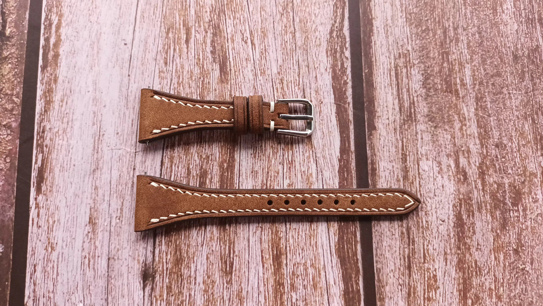 Whisky Maya Leather Strap For Tudor Black Bay 58 Watch
