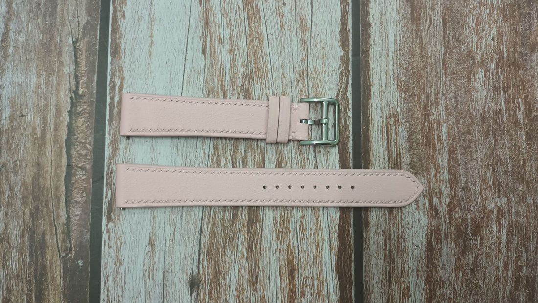Pink Swift Leather Strap For Samsung galaxy active 2 Watch