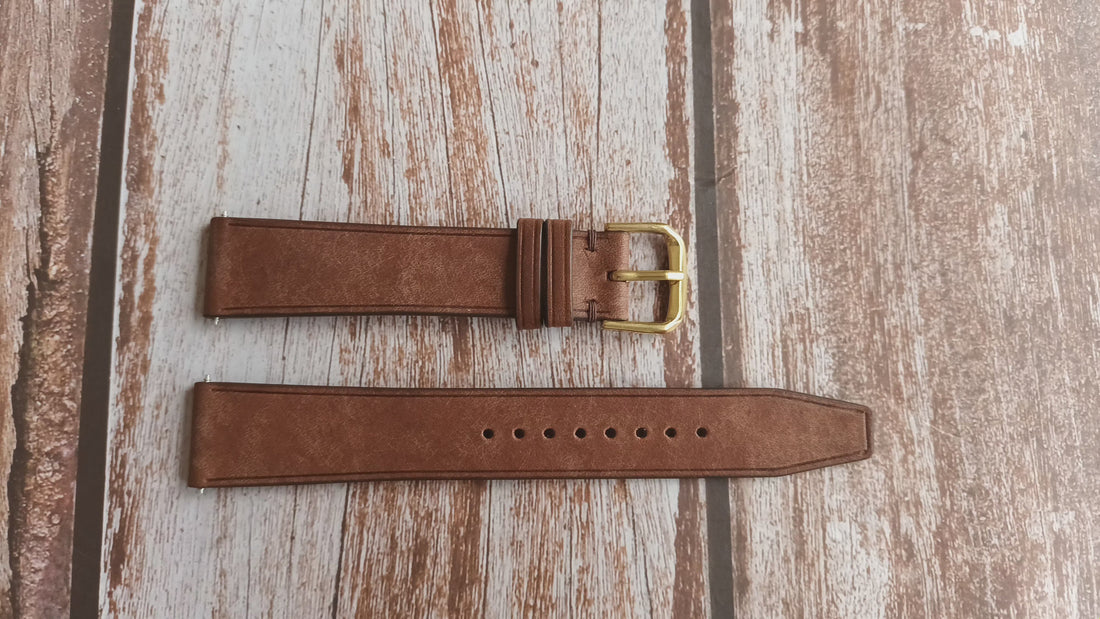 T Moro Maya Leather Strap For Kenneth Cole Diamond Rose gold Watch