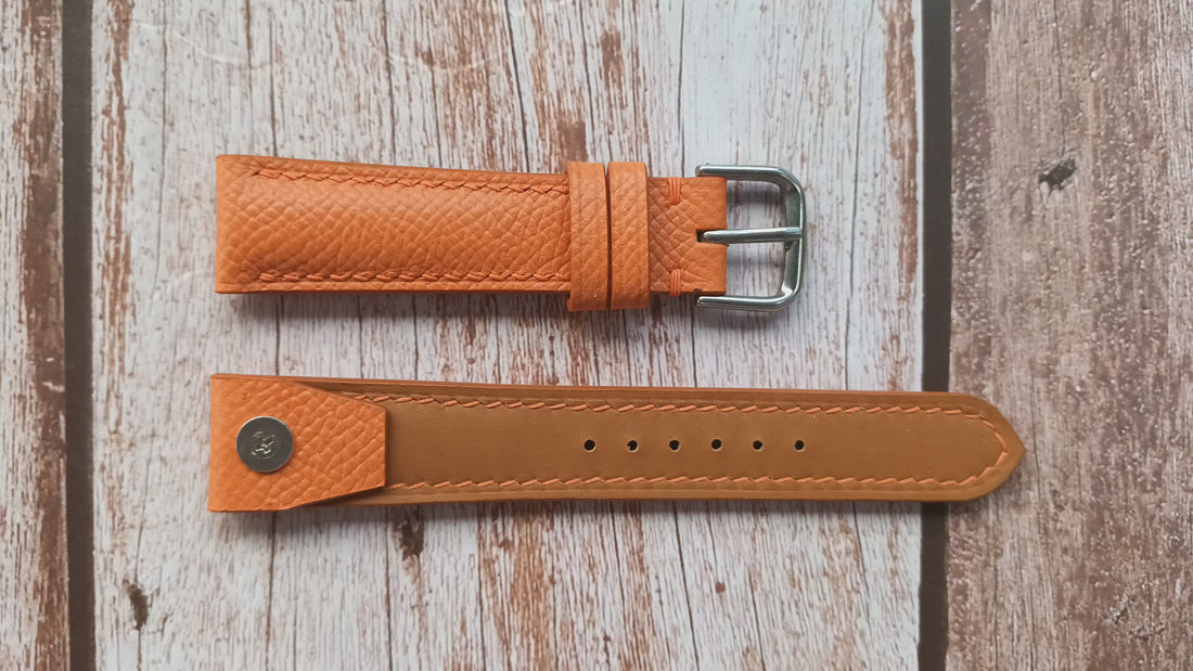 Custom Open Ended Strap For ORANGE EPSON FOR A HAMILTON FAPD Watch