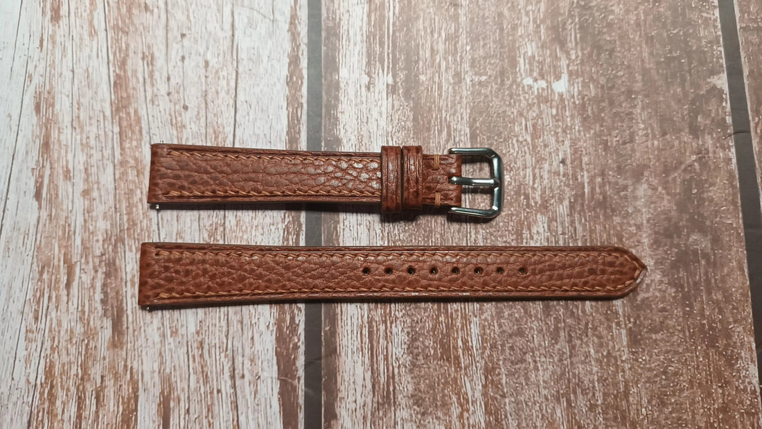 Whisky Dolaro Leather Strap For Hamilton formed cushion, circa 1928 Watch