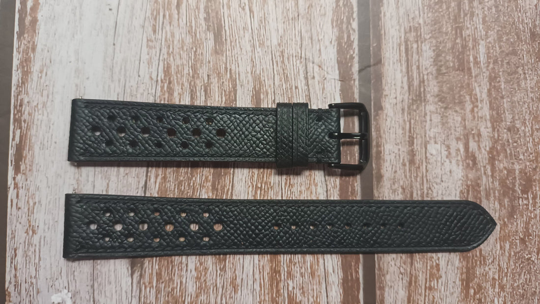 Black Epsom Leather Strap