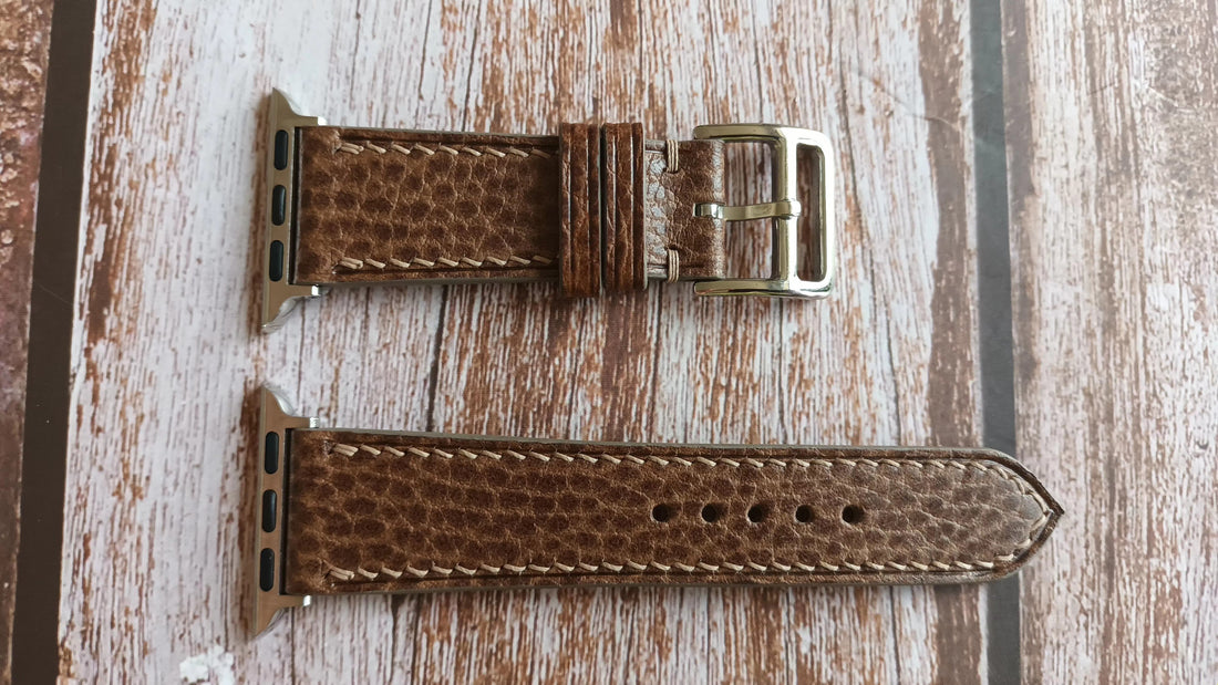 Gray Dolaro Leather Strap For Apple Watch Series 5 (40mm)