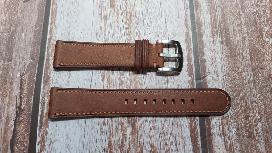 Whisky Maya Leather Strap For Tudor GMT Watch