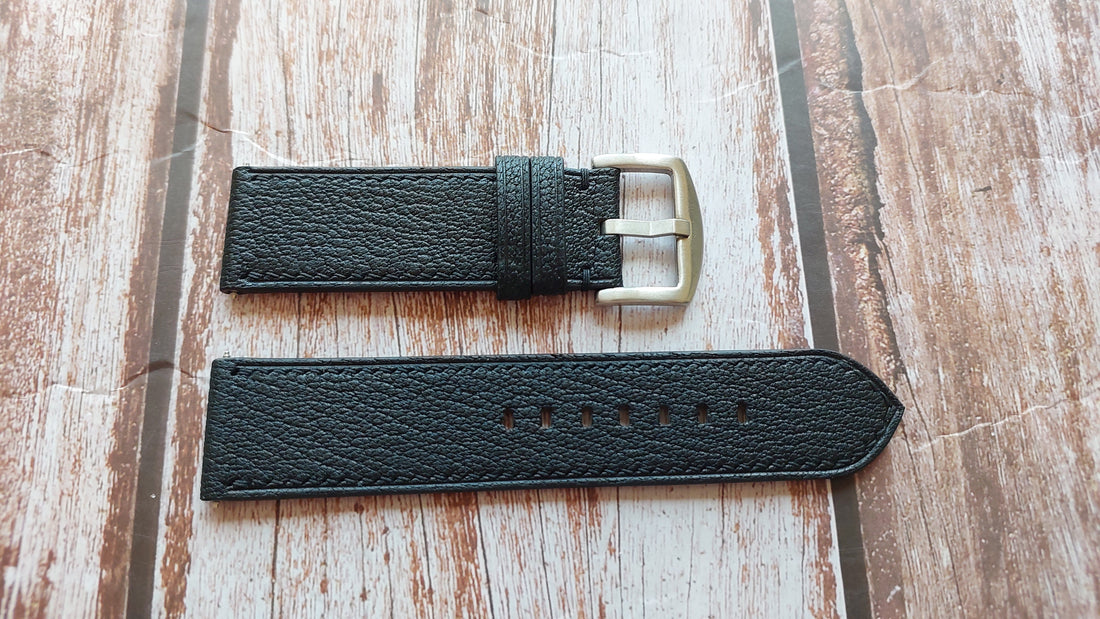 Black Alran Goat Leather Strap