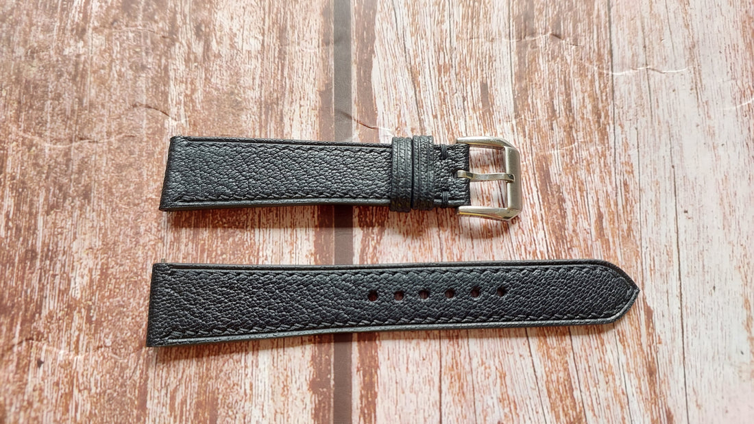 Black Alran Goat Leather Strap