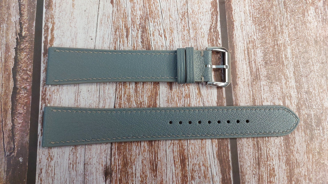 Gray Alran Goat Leather Strap