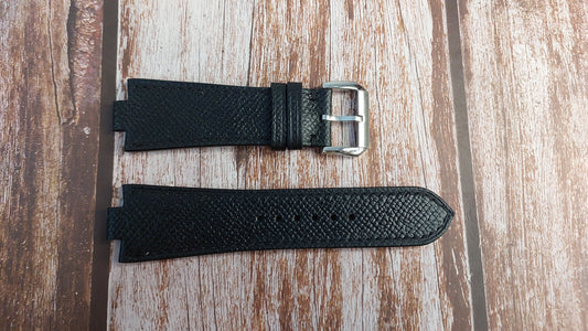 Custom Black Epsom Leather Strap