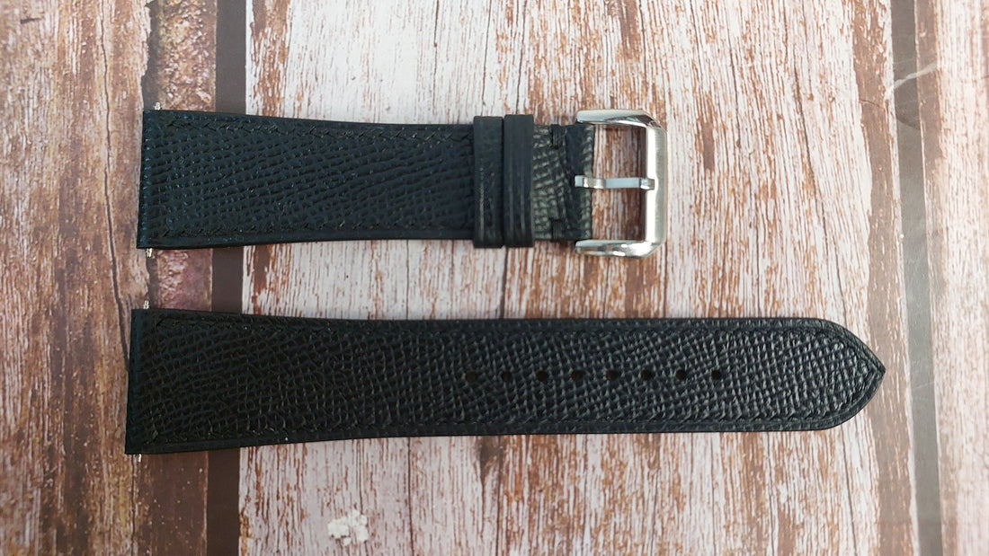Black Epsom Leather Strap
