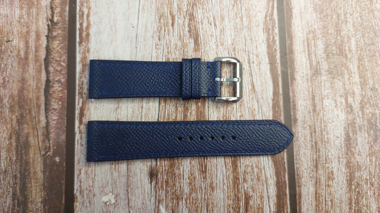 Navy Epsom Leather Strap