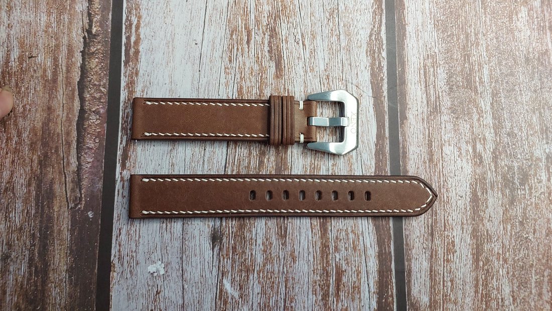 T Moro Maya Leather Strap For 1975 Seiko Lord Matic De Luxe Watch