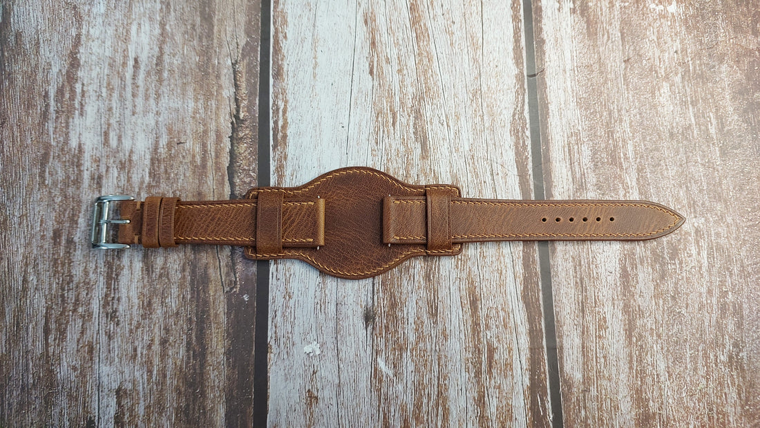 Cognac Badalassi Wax Leather Strap For Grand Seiko SBGH273 Watch
