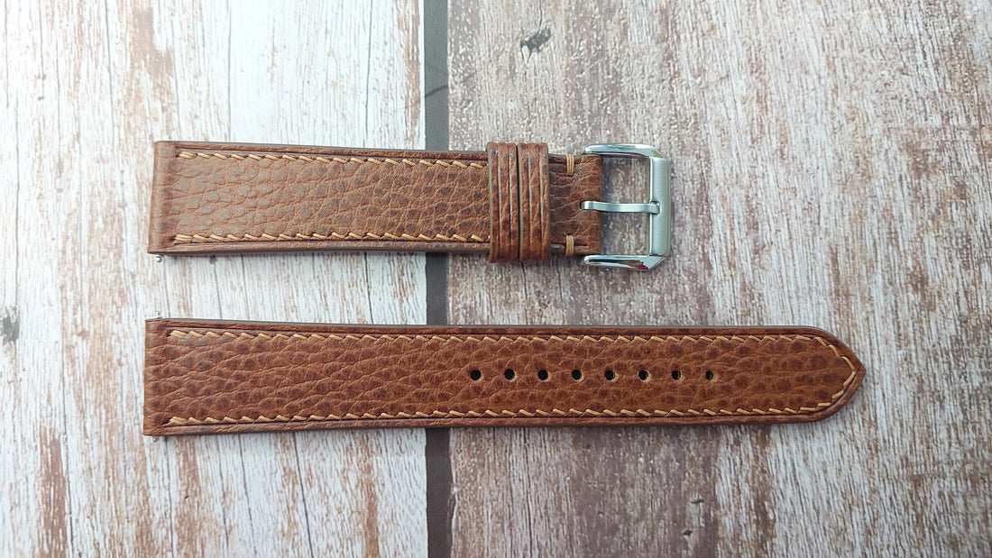 Whisky Dolaro Leather Strap For Longines Record Watch