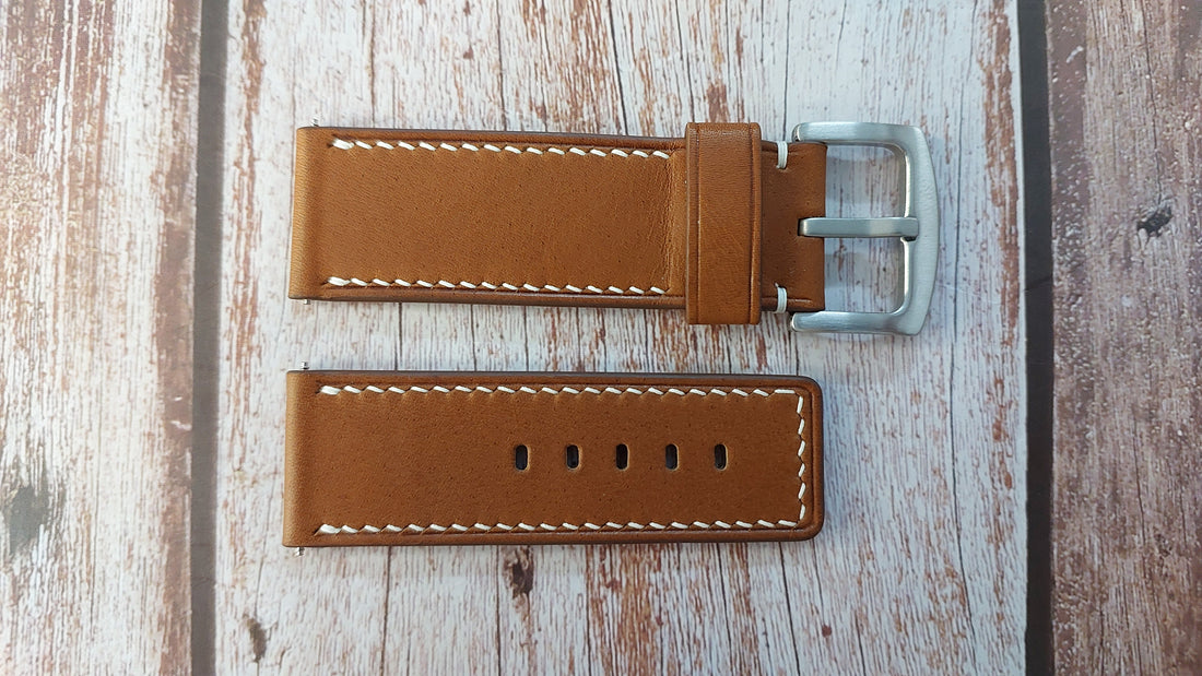 Brown Barenia Leather Strap