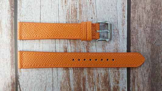 Orange Epsom Leather Strap