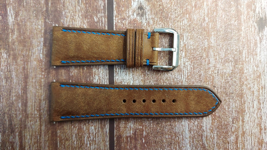Whisky Maya Leather Strap For Panerai Submersible 1229 Watch