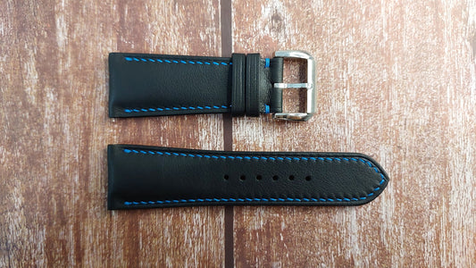 Black Swift Leather Strap For Panerai Submersible 1229 Watch