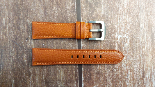 Orange Dolaro Leather Strap For JLC Polaris Chronograph Watch