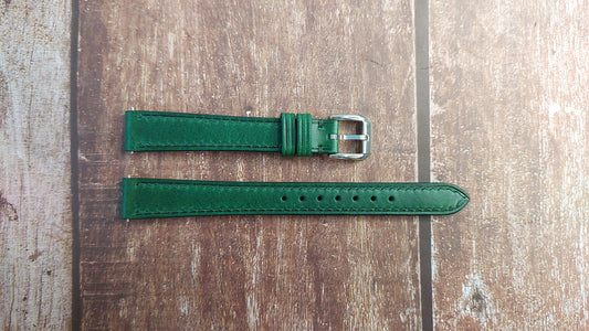 Green Italian Veg Tanned Buttero Leather Strap