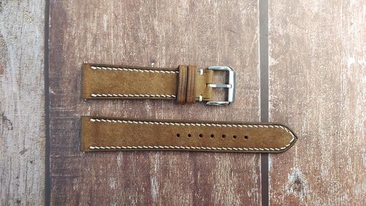 Whisky Maya Leather Strap For Tudor Ranger (2022 new model) Watch