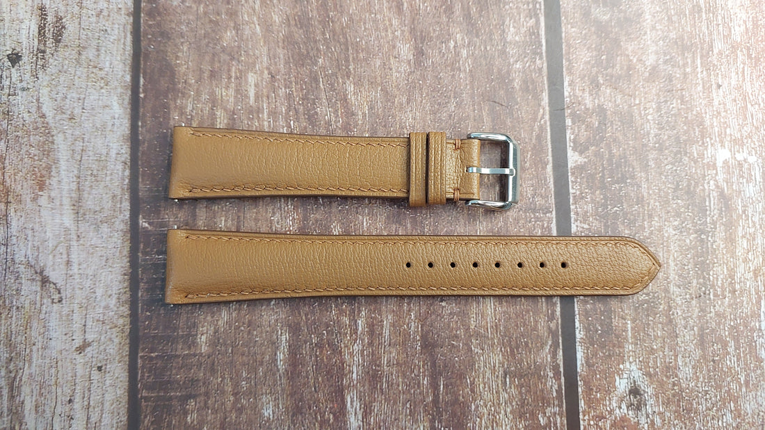 Brown Alran Goat Leather Strap For Tudor 1926, white dial, blue hands (91550-005) Watch