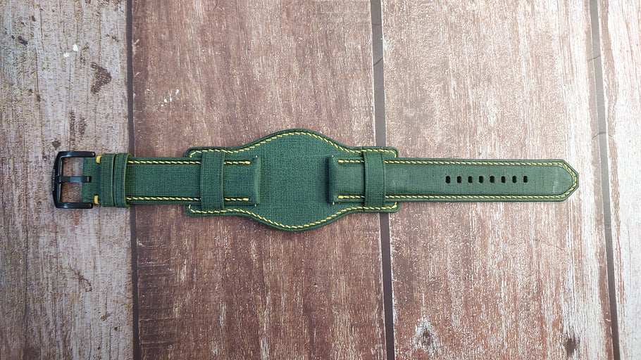 Verde Italian Babele Linen Leather Strap