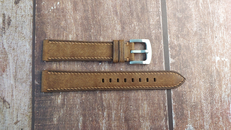 Whisky Maya Leather Strap For Time Watch
