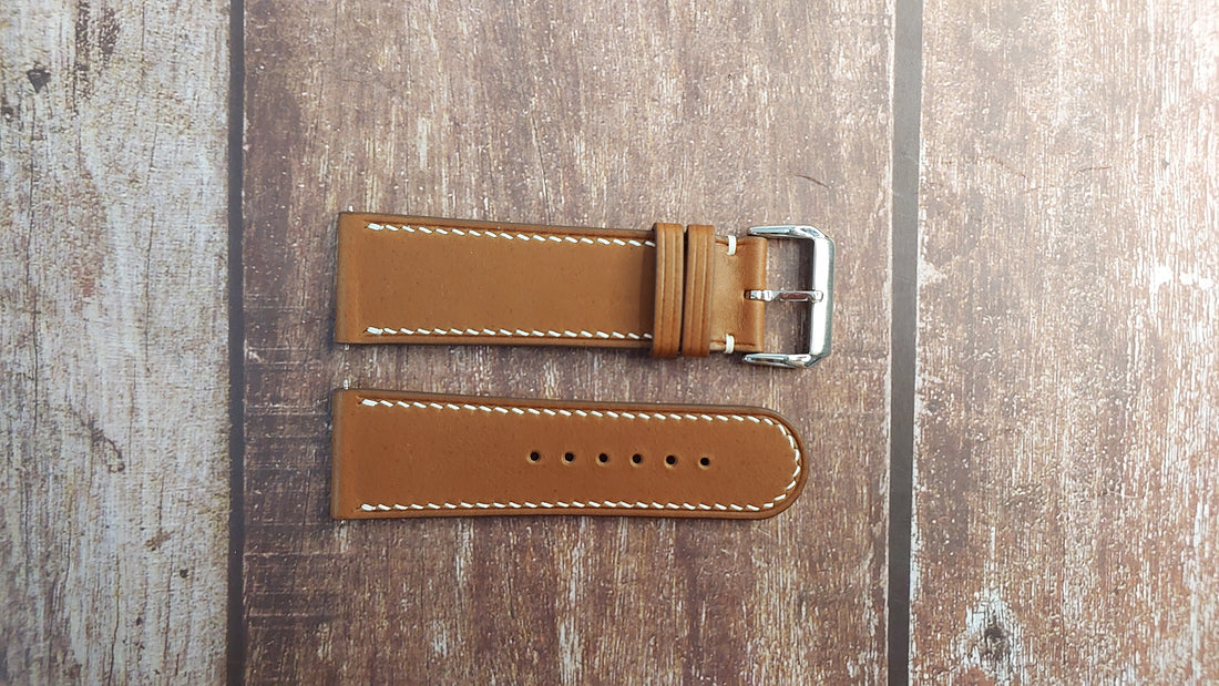 Brown Barenia Leather Strap