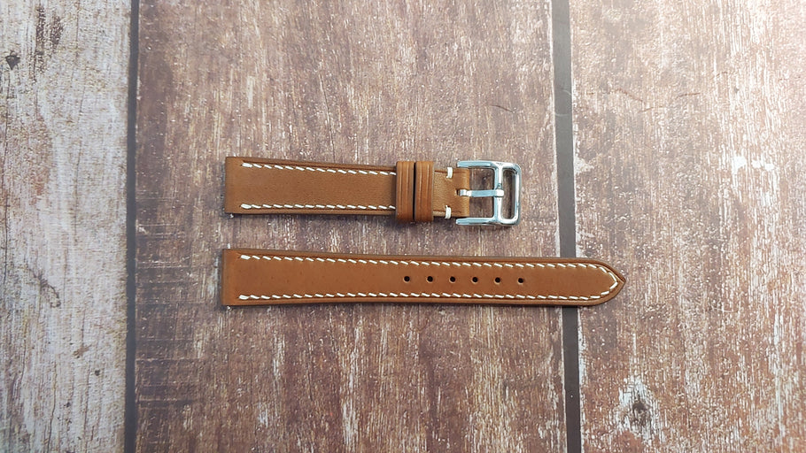 Brown Barenia Leather Strap