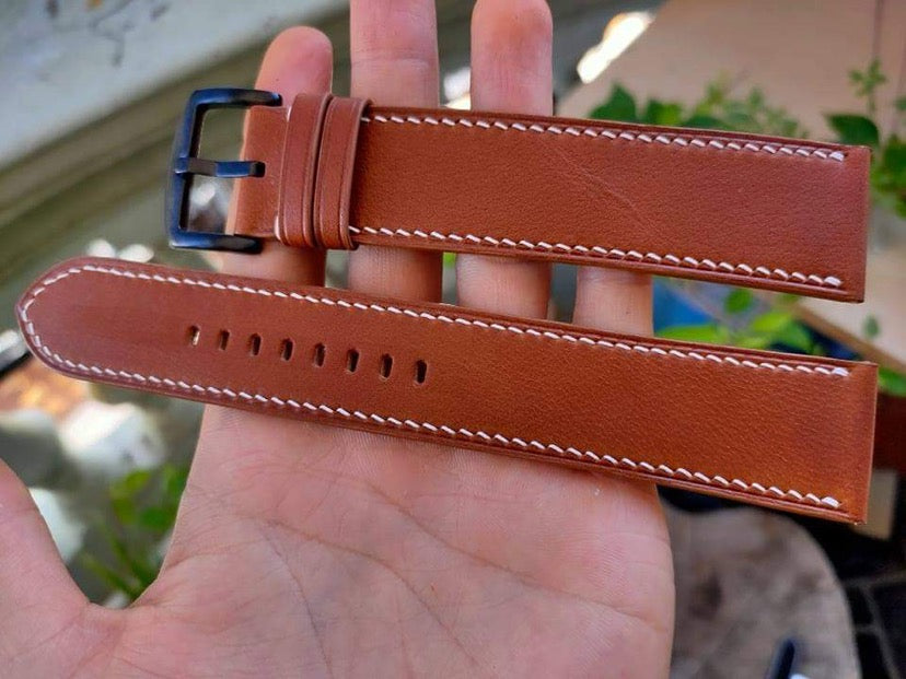 Barenia Leather Custom Strap For Men's Luminox Atacama 1920