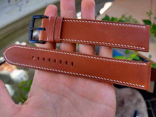 Barenia Leather Custom Strap For Men's Luminox Atacama 1920