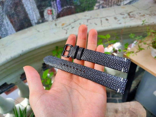 Full Grain Stingray Leather Custom Strap For Samsung Watch 4 (46mm)