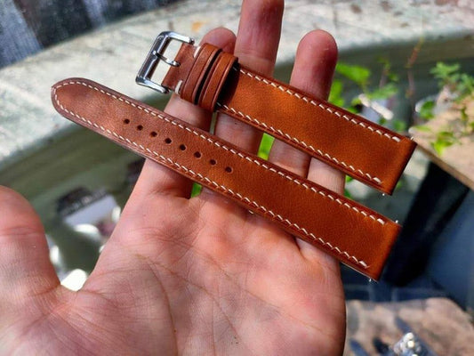 Barenia Leather Custom Strap For Certina DS PH200M