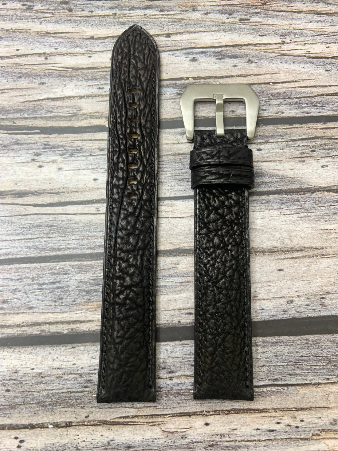 Shark Skin Leather Strap for Orient Bambino 2