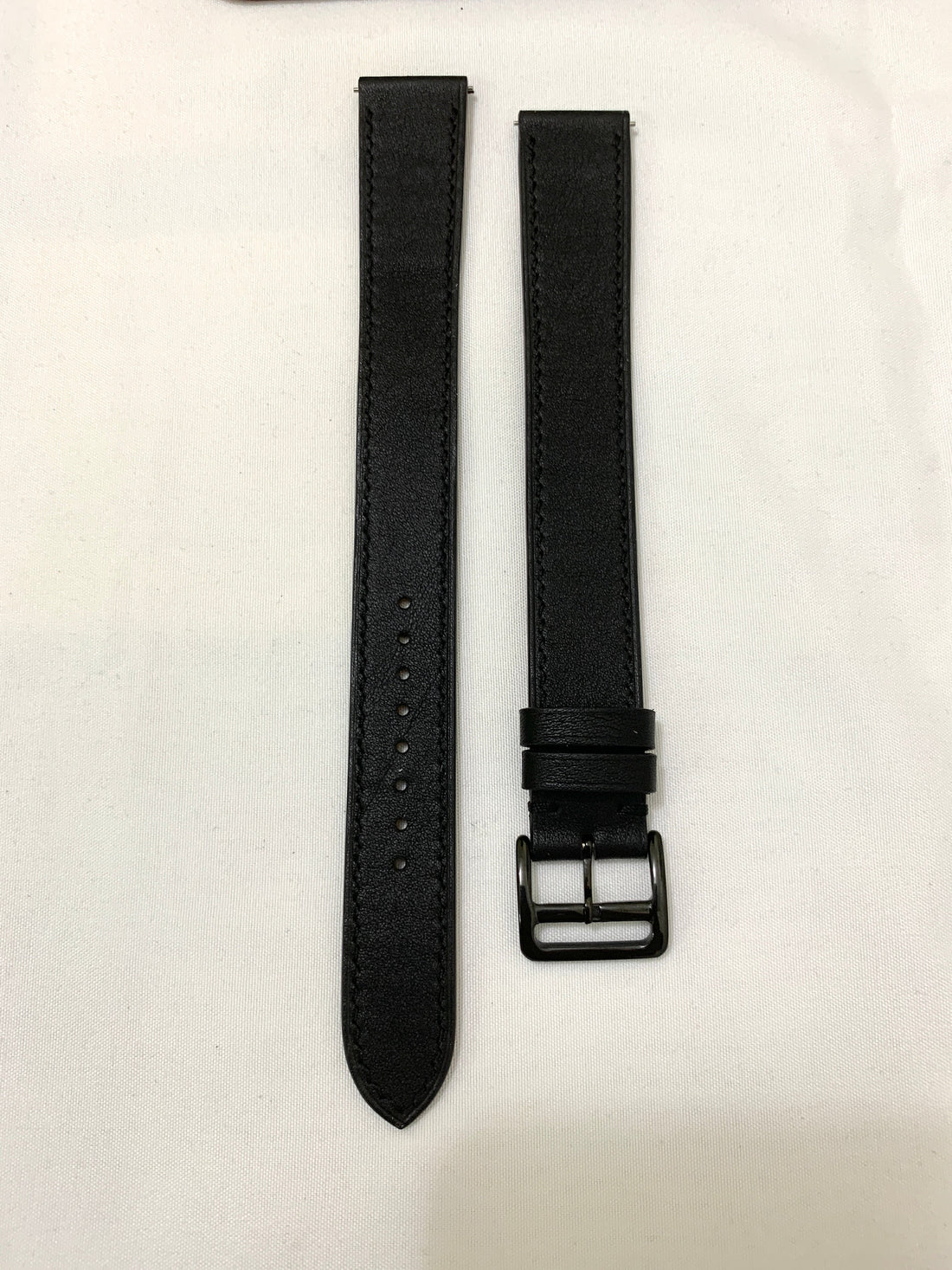 Black Swift Leather Custom Strap For Samsung Galaxy Watch 3 (41mm)