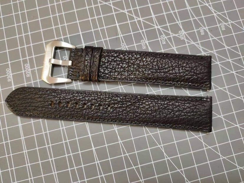 Full Grain Shark Skin Leather Custom Strap For Diesel Model DZ4479