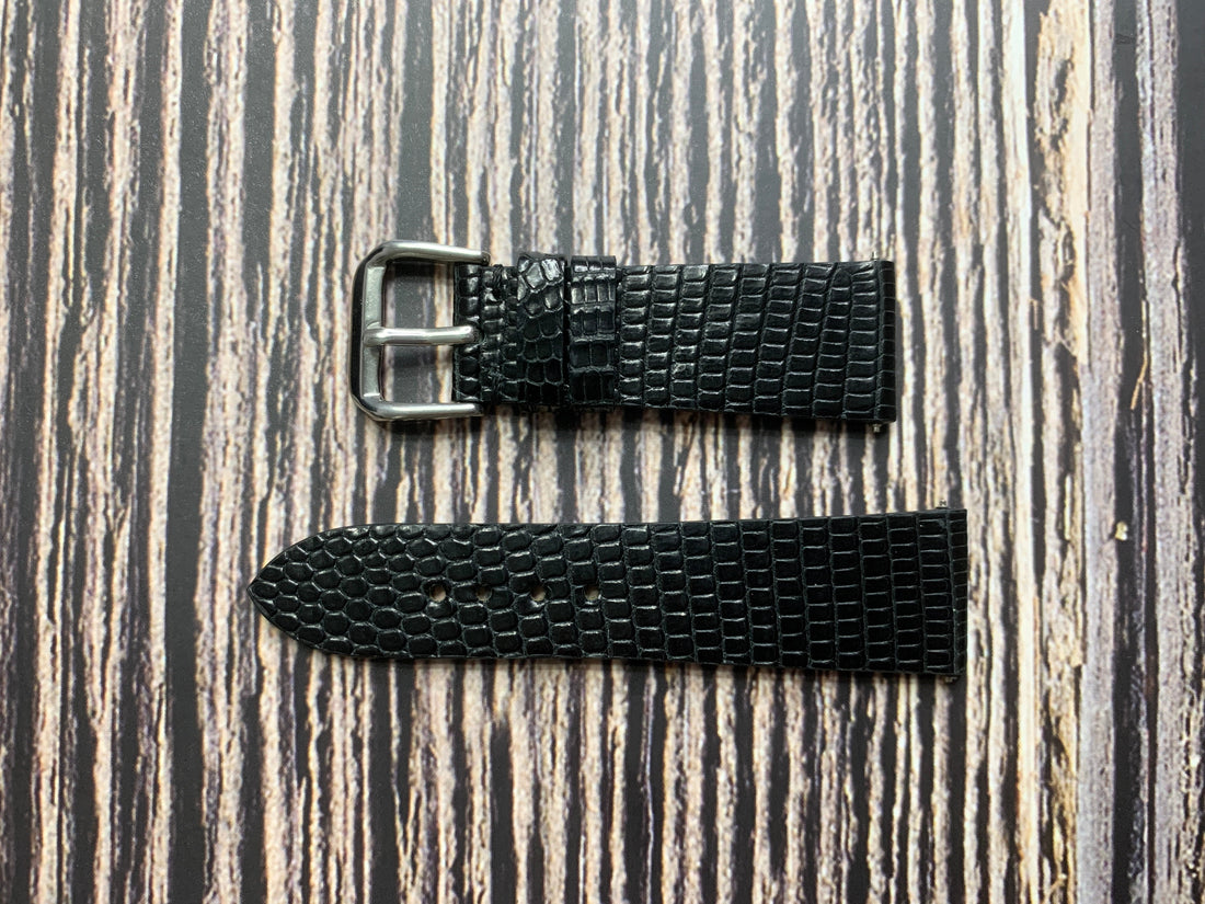 Full Grain Lizard Leather Custom Strap For Franck Mueller Long Island Watch