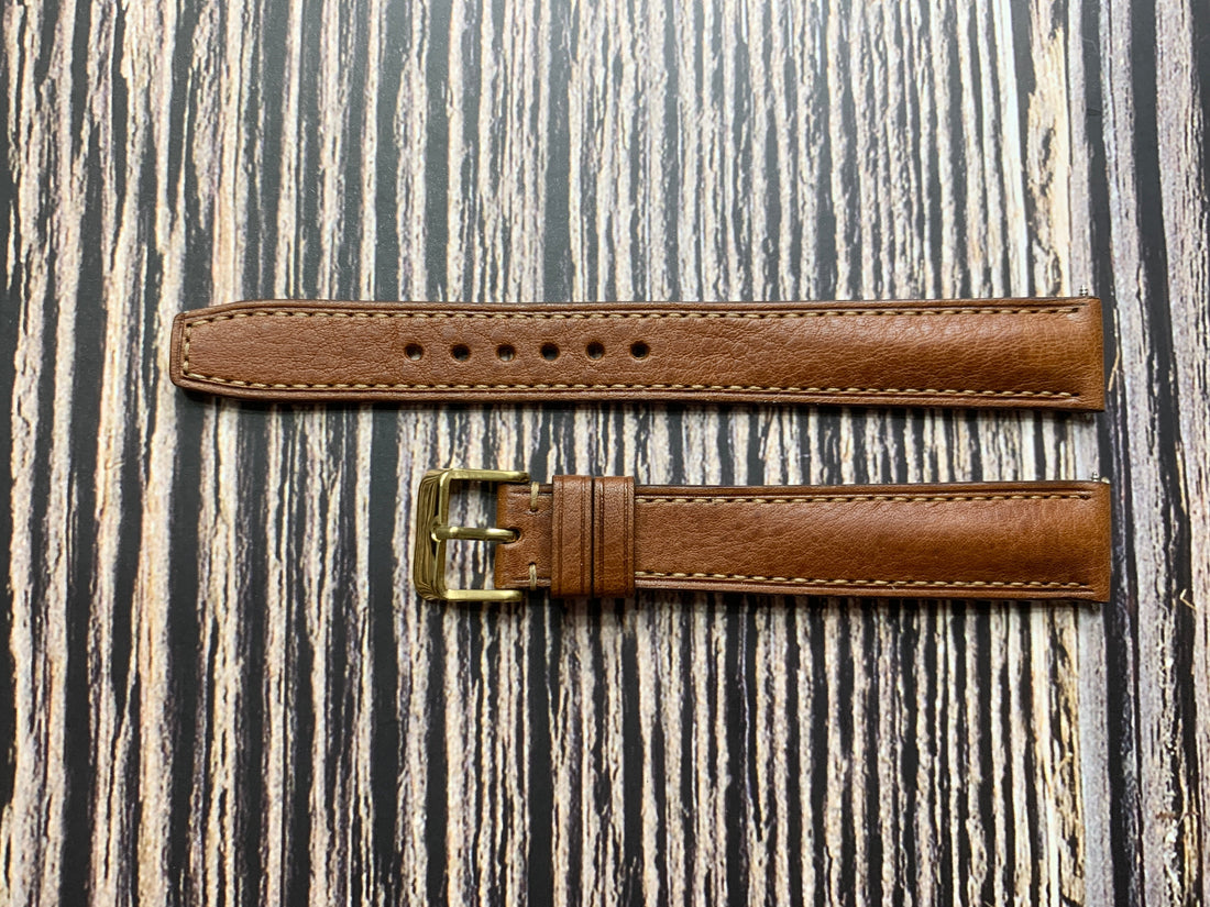Italian Veg Tanned Minerva Leather Custom Strap For M.Z. Berger PRT126