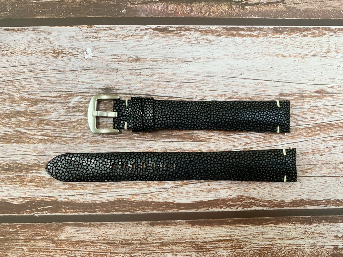 Full Grain Stingray Leather Custom Strap For Samsung Galaxy Watch 4