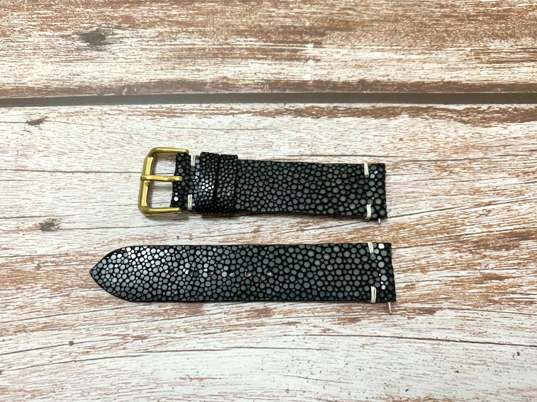 Full Grain Stingray Leather Custom Strap For Optional Watch