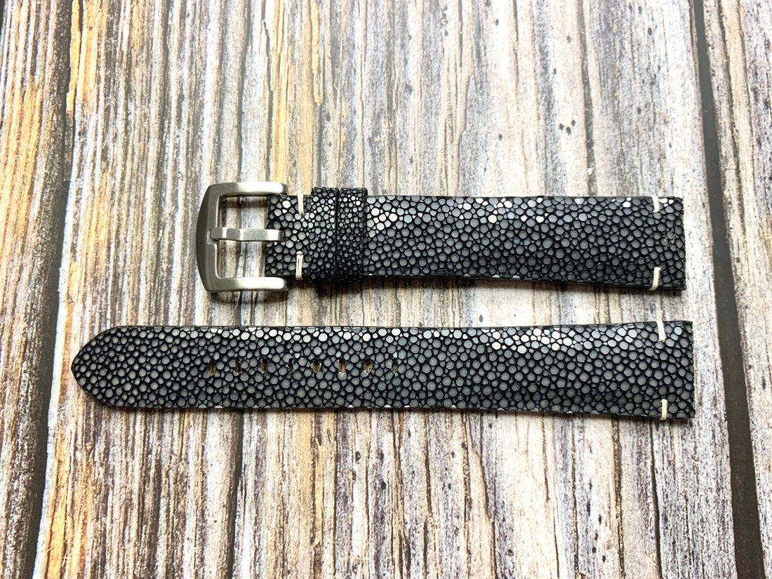 Full Grain Stingray Leather Custom Strap For Bremont Alt1-Zulu Watch