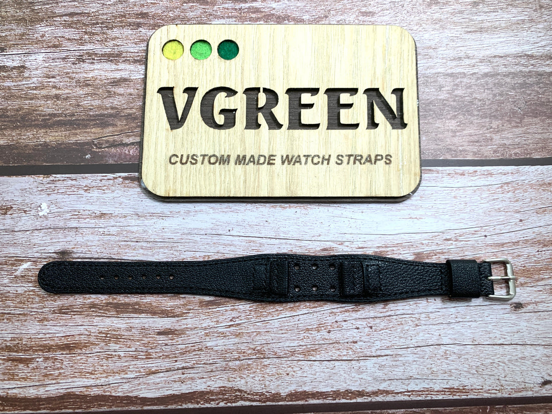 Chevre "Caviar" Goat Leather Custom Strap For Vintage Watch