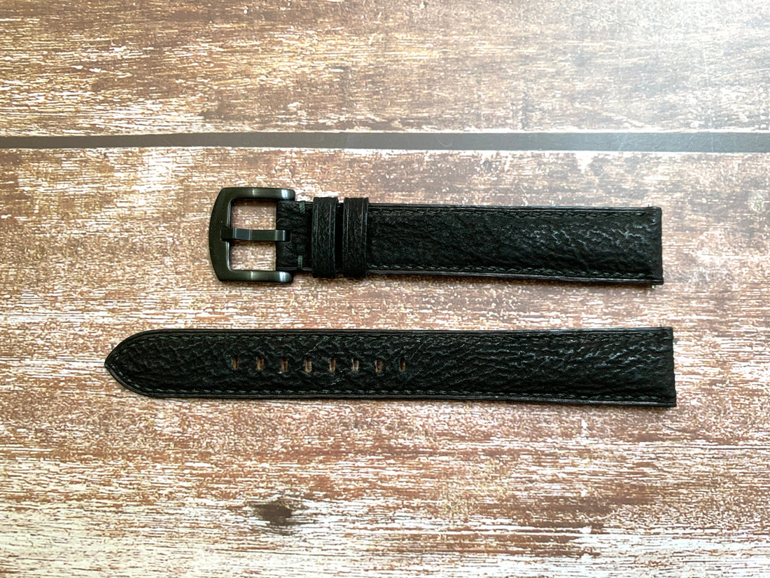 Full Grain Shark Skin Leather Custom Strap For Samsung Watch 4 (40mm)