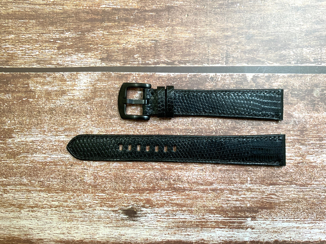 Full Grain Lizard Leather Custom Strap For Movado Museum Watch